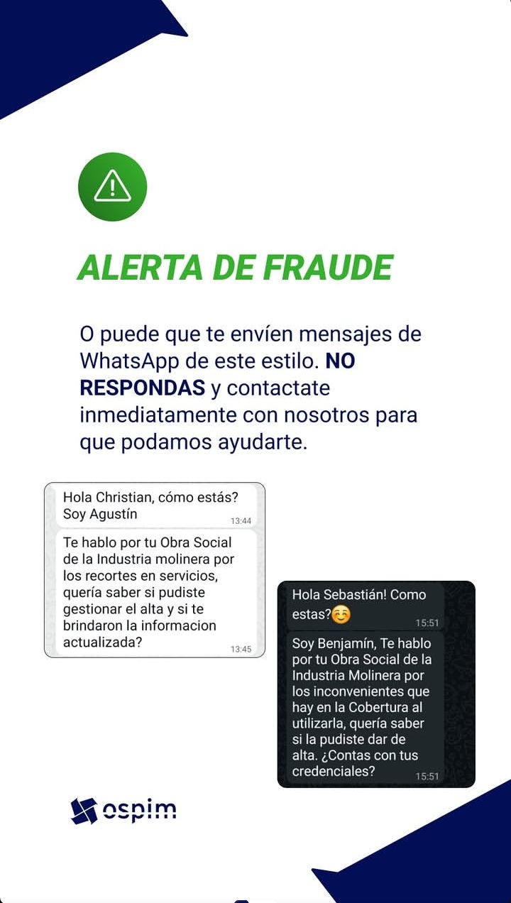 Prevención de fraude OSPIM